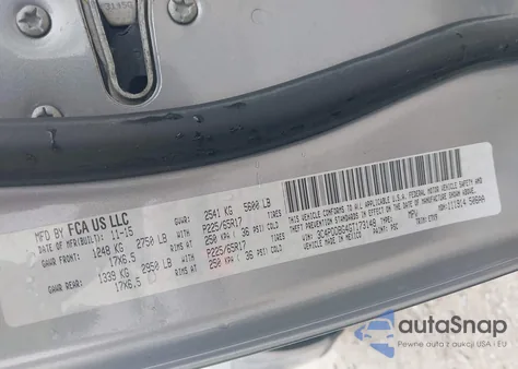 2016 Dodge Journey Sxt from USA, damaged, VIN 3C4PDDBG4GT173148